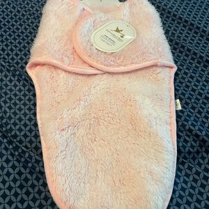 Pink Fuzzy Baby Swaddle